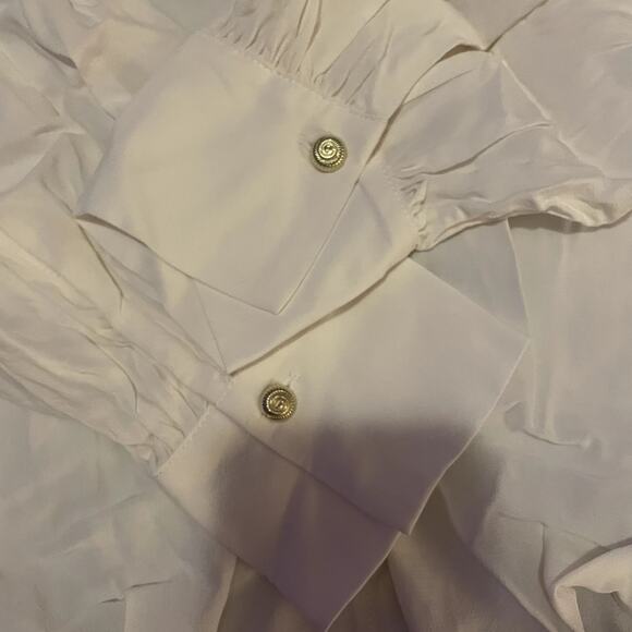 H&M Ruffled Trimmed Drawstring Blouse - Picture 8 of 11